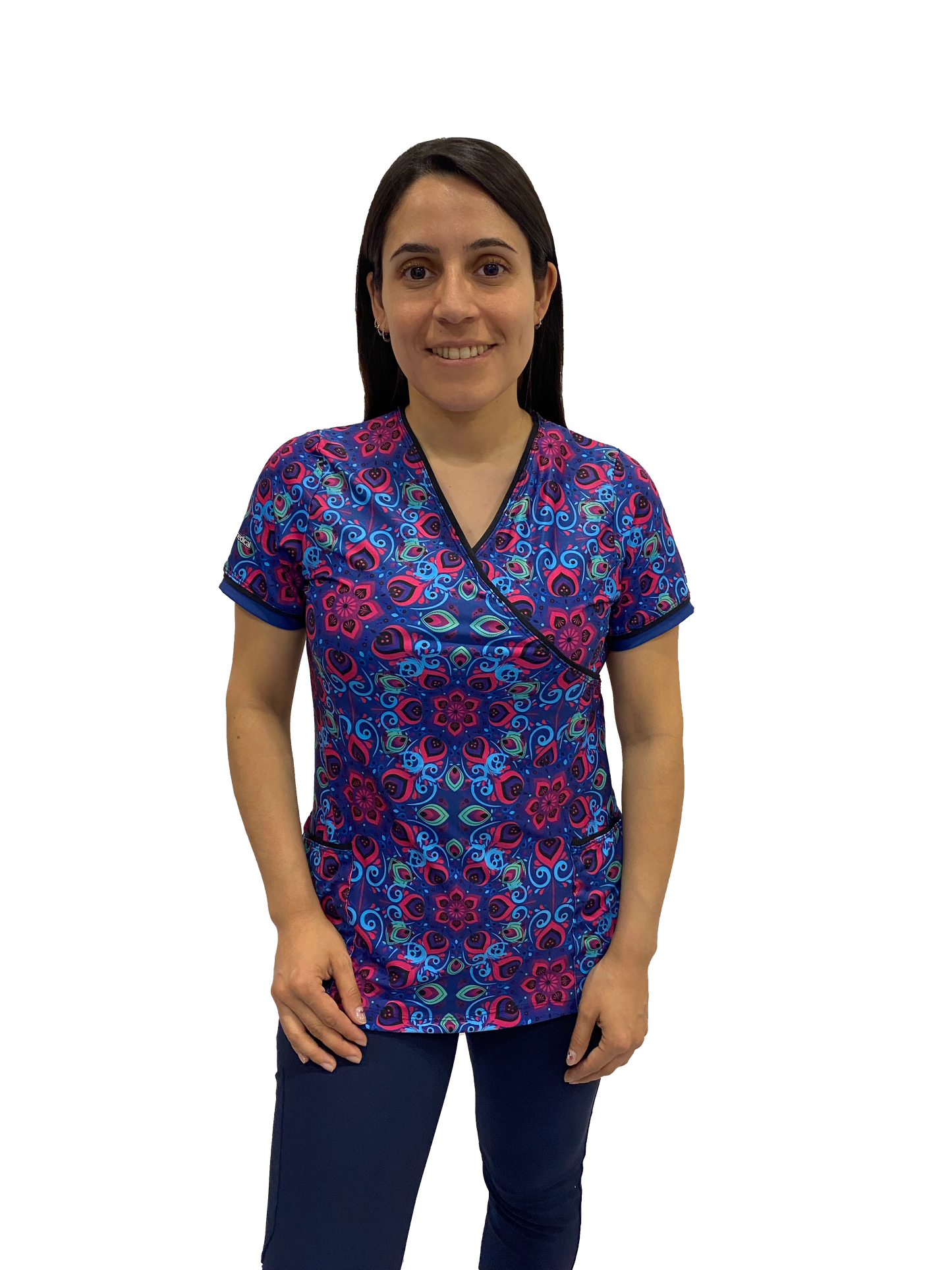 TOP LYCRA SOFT - MANDALA 1 - MARINO