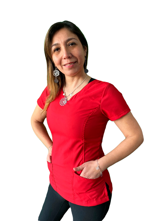 Top Mujer Antifluido Premium - Rojo