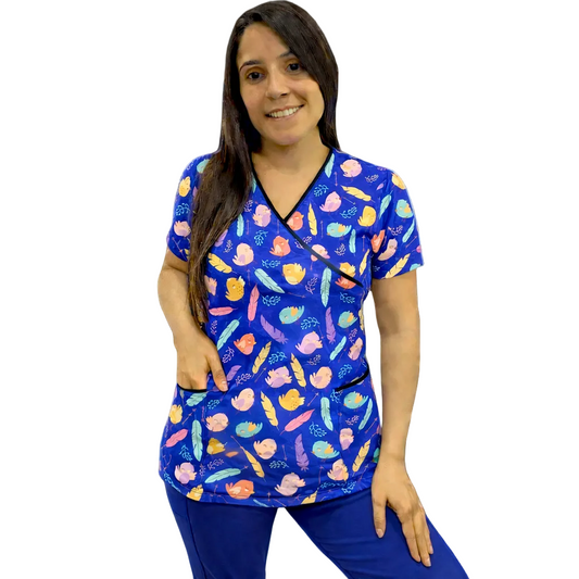 TOP LYCRA - NAT2 AZUL REY