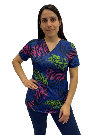 TOP LYCRA SOFT - PRINT 16 - MARINO