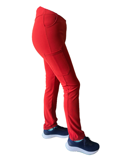 Pantalón Mujer Spandex - Rojo