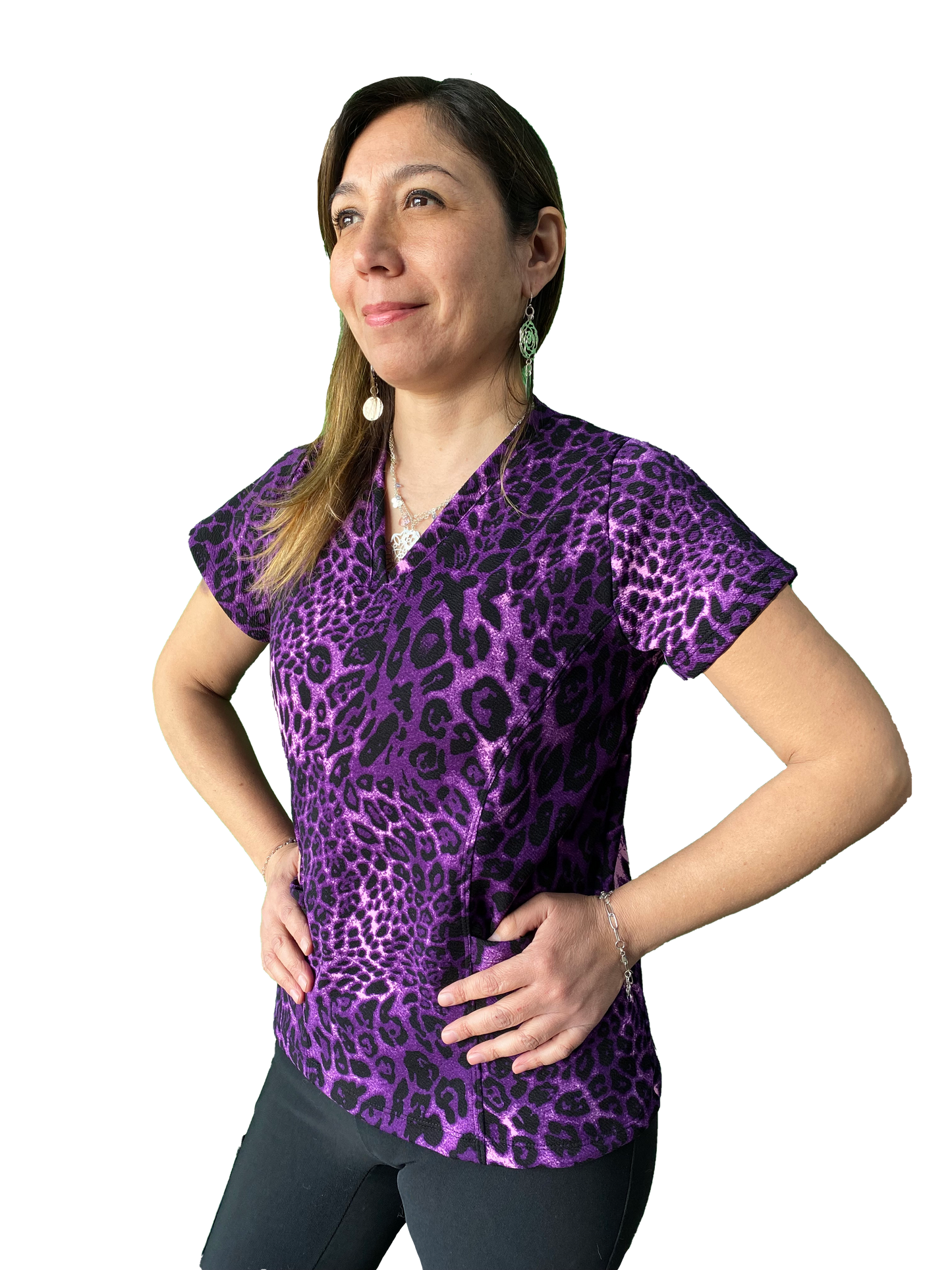 Top Texturado - Morado Print